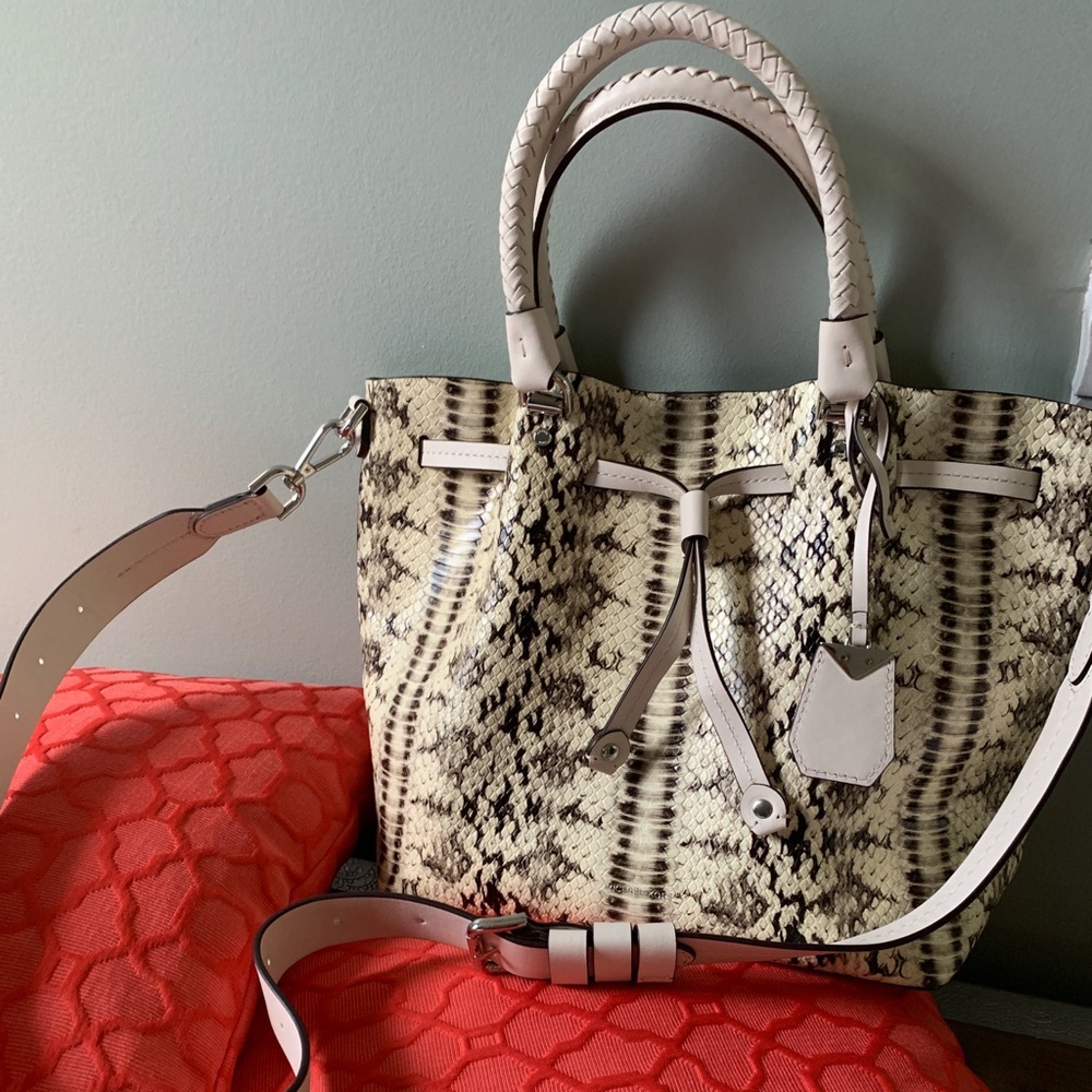 Michael Kors leather snakeskin purse
